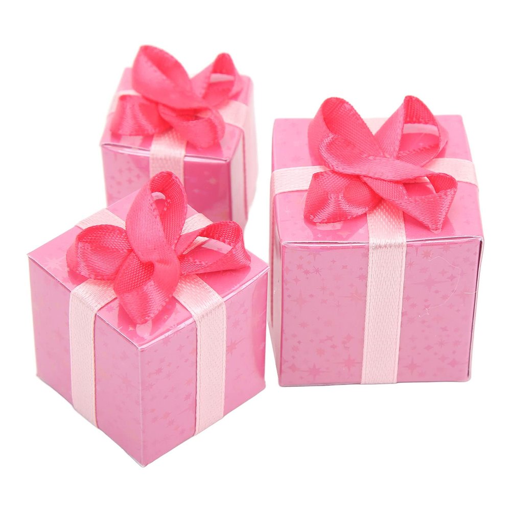 1:12 Dollhouse Gift Boxes,Christmas Packages Figurine Set for Holiday Decoration