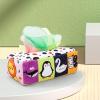 Baby Tissue Box Toy,Early Educational High Contrast for Preschool, Style B view 3