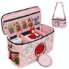 Ciseret Portable Carrying Case for Toniebox Starter Set and Accessories - Compatible Travel Bag for Tonies Figure Characters Charging Station Headphones -Girls Kids Pink Unicorn Tonie Box Carry Case view 1