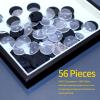 FIGURESLAB 56PCS Action Figure 6 inch Display Stand, Toy Support Holder Stands Base, Compatible with GiJeo Classified Series/Mavel Legends Series/D C/Mo tu 1/12 Figures, Mix Clear & Black view 2