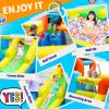SunSports Bounce House with Dual Slide - Inflatable Bounce House,Indoor Bounce House,Bouncy Castle for Kids,Waterslide,Inflatable Water Park,Jump House,Water Slide for Kids Outdoor Backyard Party view 4