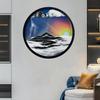 Moving Sand Art, Sand Art Liquid Motion 360 Rotation Wall Sculpture Decor Mount Round Sandscape Frame Display Sandscape Moving Picture for Home Office, Relaxing Decorative Gift (23.6",I) view 1