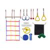 Obstacle Course for Kids 10-Piece Set Warrior Obstacle Course for Kids,Kids Ninja Warriors Training Equipme Jungle Gym Monkey Bars Kit for Kids and Adults view 1