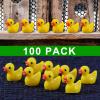 100 Pcs Mini Resin Ducks Bulk Tiny Ducks Set for Potted Miniature Decoration Garden Dollhouse Cake Decoration DIY Slime Kit Craft Charms Party Toys view 2
