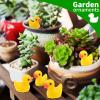100 Pcs Mini Resin Ducks Bulk Tiny Ducks Set for Potted Miniature Decoration Garden Dollhouse Cake Decoration DIY Slime Kit Craft Charms Party Toys view 3