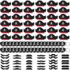 Halatool 36 Set Pirate Accessories Bulk for Kids, Include 36 Felt Pirates Hats with 36 Eye Patches and 36 Mustaches, Pirate Costume Accessories for Halloween, Masquerade, Cosplay, Party Favors Decor view 1