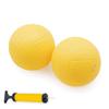 Aolowewin Spike Roundnet Game Replacement Balls, for Playground, Pool Lawn Beach, Yellow 3.5-inch (2-Pack Balls with Pump) view 1