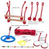 Obstacle Course for Kids 13-Piece Set Warrior Obstacle Course for Kids,Outdoor Course Training Equipment Jungle Gym Monkey Bars Kit for Kids and Adults view 2