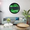 Moving Sand Art, Sand Art Liquid Motion 360 Rotation Wall Sculpture Decor Mount Round Sandscape Frame Display Sandscape Moving Picture for Home Office, Relaxing Decorative Gift (23.6",E) view 1