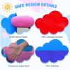 OLAKIDS Inflatable Bounce House, Princess Pink Jumping Castle Kids Candyland with Slide Ball Pit Basketball Rim, Indoor Outdoor Inflatable Obstacle Course with 680W Blower 50PCS Ocean Balls Carry Bag view 4