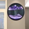 Moving Sand Art, Sand Art Liquid Motion 360 Rotation Wall Sculpture Decor Mount Round Sandscape Frame Display Sandscape Moving Picture for Home Office, Relaxing Decorative Gift (11.4",C) view 1