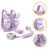 Baby Girl Walking Harness Leash Toddler Harness Wrist Leash Backpack 3 in 1 360 Rotating Spiral Bracelet for Age 2-4 view 4