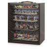 Cathyeen Miniature Display Case Display Cases for Collectibles Miniatures Storage Case Display Shelves Shelf for Collectibles for Mini Action Figures Valuable Collectibles or Crystal Stone (Black) view 1