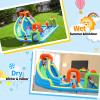 SunSports Inflatable Water Slide,Water Bounce House with Slide,Bouncy Castle for Kids Outdoor,Inflatable Water Park for Kids Backyard with Tunnel view 4