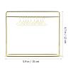 STOBOK Miniature Doll Garment Rack Set Mini Doll Dress Clothing Display Rack with 10Pcs Mini Dollhouse Clothes Hangers for Dollhouse Furniture Accessories Supplies, Golden view 2