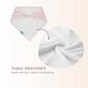 Featherhead Baby Bandana Bibs for Feeding, Drooling, & Teething - 100% Cotton Muslin with Absorbent Towel Backing (6 Pack - Floral) view 4
