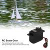 RiToEasysports Servo Motor Gear, Black Sail Winch Anolog Servos for RC Ship Rope Machine Rc Sail Winch view 4