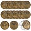 Sureio 20 Pcs Yes No Challenge Coin Decision Maker Lucky Coin Kindness Coins Collector's Medallion Souvenir Divination Flip Metal Coins Holiday Office Gift Party Game Supplies (Gold) view 1