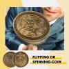 Sureio 20 Pcs Yes No Challenge Coin Decision Maker Lucky Coin Kindness Coins Collector's Medallion Souvenir Divination Flip Metal Coins Holiday Office Gift Party Game Supplies (Gold) view 2
