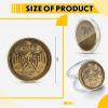 Sureio 20 Pcs Yes No Challenge Coin Decision Maker Lucky Coin Kindness Coins Collector's Medallion Souvenir Divination Flip Metal Coins Holiday Office Gift Party Game Supplies (Gold) view 4