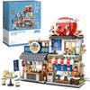 YILETKC Japanese Street View Building Kits, 722 PCS Modular House Building Set Mini DIY Building Model Set, Architecture Modular Construction Set Gift for Adults and Teens view 1
