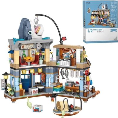 YILETKC Japanese Street View Building Kits, 790 PCS Modular House Building Set Mini DIY Building Model Set, Architecture Modular Construction Set Gift for Adults and Teens