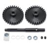 Steel Gears for Traxxas 1/5 X-MAXX XRT 1.5M Crawler Car 30T+30T Large Transmission Gear Part (1set,30T+30T) view 1