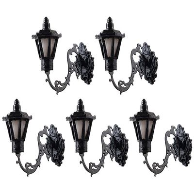 Yardwe 5Pcs Miniature Wall Lamp Model 1 12 Scale Dollhouse Wall Lights for Dollhouse Decoration and Sand Table DIY Projects