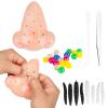 Funny Pimple Popping Stress Relief Toy Set Squeeze Out Blackheads in Nose to Relieve Stress Novelty Toys Gifts view 1