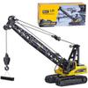 Qcar 1/50 Heavy Duty Construction Metal Crawler Crane, Truck Crane Vehicle Toys for Kids, Outdoor Sandbox Car Toys, Birthday Gift Toddler Boy Kid view 1