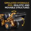 Qcar 1/50 Wheeled Loader Heavy Duty Construction Metal Bulldozer, Loder Vehicle Toys for Kids, Outdoor Sandbox Car Toys, Birthday Gift Toddler Boy Kid view 2