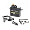 RampCrab RC Steering Servo with Servo Mount Bracket and Servo Horn for TRX4M RC Car, 1/18 Upgrades Parts, Suitable for TRX4-M Bronco, Defender, K10 (Black Horn) view 1