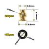 RampCrab RC Rod Ends Ball Studs Joints Set for SCX24, 20Pcs Brass Ball & 40Pcs O-Ring, Upgrades Parts for 1/24 RC Crawler Car, Brass Upgrades Accessories view 2