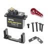 RampCrab RC Servo with Mount and Servo Horn for FMS FCX24, RC Car Parts, Upgrade Parts for RC Crawler 1/24 Scale FCX24 Power Wagon Butcher & Max Smasher Big Foot, K5 (Red) view 1