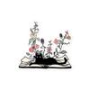 Flowers Growing from Book, Cat Lying on a Book Sticker view 1
