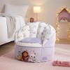 Idea Nuova Gabbys Dollhouse Purple Round Bean Bag Chair for Kids, Ages 3+, Large view 2