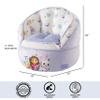 Idea Nuova Gabbys Dollhouse Purple Round Bean Bag Chair for Kids, Ages 3+, Large view 3