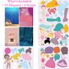 Hapinest Magnetic Dress-Up Dolls for Girls Pretend Play Set, A Fairytale Fantasy Dress Up Toy and Game for Ages 4, 5, 6, and 7 Years Old view 3