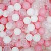 Dekeyoo Ocean Balls Pack of 100 - Clear, Pink, White 2.15 Inch Plastic Balls for Ball Pit, Tent, Playhouse, Kids Party Toy view 1