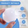 Dekeyoo Ball Pit Balls Pack of 100 - BPA Free,Crush Proof Plastic for Pit,Tent,Playhouse,Children's Toy Party,Macaron Ocean 2.15 Inch Mocha Tricolor,White Clear and Warm Pink view 2