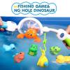 Bath Toys for Kids Ages 3-5, Bathtub Toy with Slide Track and Shower Head, Fishing Floating Toy with No Hole Dinosaur, Bathtub Toys for Kids Ages 4-8 view 3