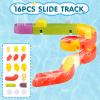 Bath Toys for Kids Ages 3-5, Bathtub Toy with Slide Track and Shower Head, Fishing Floating Toy with No Hole Dinosaur, Bathtub Toys for Kids Ages 4-8 view 4