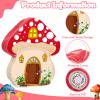Mushroom Piata with Stick and Blindfold Fairy Piata 3D Mushroom Shaped Piata for Kids Birthday Party Mushroom Hanging Decoration Piata for Forest Jungle Woodland Baby Shower Party Supplies view 3