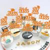 30 PCS 2025 Graduation Cupcake Toppers Glitter Class of 2025 Graduation Cap Cupcake Picks for 2025 Graduation Theme Party Cake Decorations Supplies Orange view 4