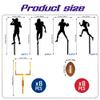 24 PCS Football Cake Decorations Rugby Ball Player Cake Toppers for Football Themed Birthday Party Favors Game Day Party Supplies view 2