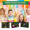 ZMLM Valentines Day Gifts Kids Classroom: 16 Pack Scratch Rainbow Art Notebook Paper, Birthday Party Favors For Kids 4-8, Bulk Goodie Bags Stuffers, Student Prizes From Teacher, Kindergarten Toy view 2