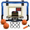 QDRAGON Mini Basketball Hoop with Scoreboard/LED Light, Glow in The Dark Over The Door Basketball Hoop Indoor, Toy Gifts for Kids/Adults/Boys/Girls view 1