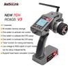 DTXMX RC Radio Transmitter, Radiolink RC6GS V3 7 Channels Controller and R7FG Gyro Receiver, 2.4Ghz Voltage Telemetry & Long Range Control 30 Models Storage for RC Car, Boat, Tanks, Crawler, Buggy view 2
