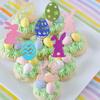 24 Pack Happy Easter Cupcake Toppers Rabbit Bubby Easter Egg Cupcake Picks Easter Theme Baby Shower Kids Birthday Party Cake Decorations Supplies view 4