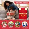 Football Card Binder with Sleeves 900 Pocket, Kansas City Football Card Holder for Trading Cards Sports Card 3 Ring Binder Folder Collector Album Storage Book Case Kids Boys Girls Gift view 4